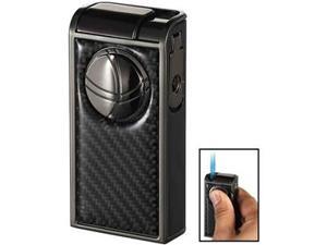 Visol VLR501408 Infinity Double Jet Carbon Fiber Gunmetal Cigar Lighter Visol VLR501408 Infinity Double Jet Carbon Fiber Gunmetal Cigar Lighter