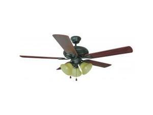 Design House 153791 Bristol 52 in. 3-Light 5-Blade Ceiling Fan, Dark Mahogany Blades Design House 153791 Bristol 52 in. 3-Light 5-Blade Ceiling Fan, Dark Mahogany Blades