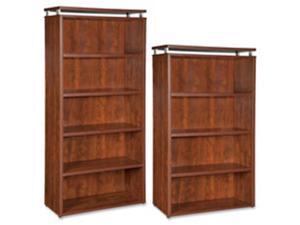 Lorell LLR68723 Bookcase, 5-Shelf, 36 in. x 12.5 in. x 68.75 in., Cherry Lorell LLR68723 Bookcase, 5-Shelf, 36 in. x 12.5 in. x 68.75 in., Cherry