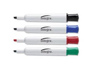 Integra ITA30015 Dry-Erase Marker, Large Barrel, Chisel Tip, 4 Color-ST, AST Integra ITA30015 Dry-Erase Marker, Large Barrel, Chisel Tip, 4 Color-ST, AST