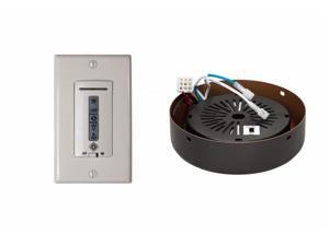 Monte Carlo MCRC4RRB Hard-wired wall remote control, receiver, white-almond switch plates. ROMAN BRONZE receiver hub Monte Carlo MCRC4RRB Hard-wired wall remote control, receiver, white-almond switch plates. ROMAN BRONZE receiver hub