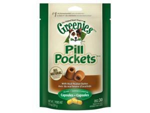Greenies 642863101281 PEANUT BUTTER PILL POCKETS DOG 7.9 OZ 30 PIECE PER BAG Greenies 642863101281 PEANUT BUTTER PILL POCKETS DOG 7.9 OZ 30 PIECE PER BAG