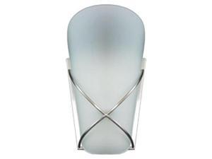 Efficient Lighting EL-335-123 Contemporary Wall Sconce Brushed Nickel Finish with Frosted Glass Energy Star Qualified Efficient Lighting EL-335-123 Contemporary Wall Sconce Brushed Nickel Finish with Frosted Glass Energy Star Qualified