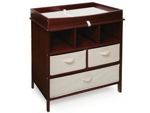 Badger Basket 26002 Estate Changing Table with 3 Baskets - Cherry Badger Basket 26002 Estate Changing Table with 3 Baskets - Cherry