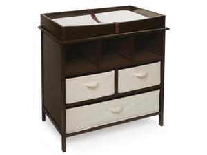 Badger Basket 26003 Estate Changing Table with 3 Baskets - Espresso Badger Basket 26003 Estate Changing Table with 3 Baskets - Espresso
