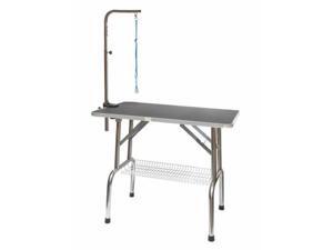Go Pet CLub GT-201 30 in. Heavy Duty Stainless steel Pet Dog Grooming Table with Arm Go Pet CLub GT-201 30 in. Heavy Duty Stainless steel Pet Dog Grooming Table with Arm