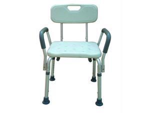 Bath Bench Adj Ht. w/Back-KD w/Remov Padded Arms (Drive) Bath Bench Adj Ht. w/Back-KD w/Remov Padded Arms (Drive)