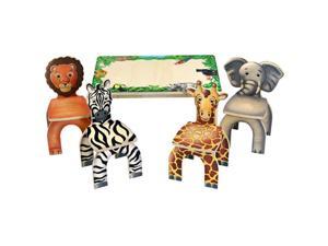 Fun Activity Adventure Colorful Safari Table & Animal Kids Chairs Set Desk Fun Activity Adventure Colorful Safari Table & Animal Kids Chairs Set Desk