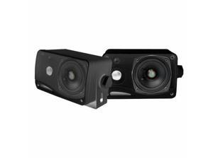SOUND AROUND-PYLE INDUSTRIES PLMR24B 3.5 in. 200 Watt 3-Way Weather Proof Mini Box Speaker System - Black SOUND AROUND-PYLE INDUSTRIES PLMR24B 3.5 in. 200 Watt 3-Way Weather Proof Mini Box Speaker System - Black