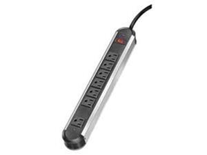 Fellowes Mfg. Co. FEL99089 Metal Power Strip- 7 Outlet- 12ft. Cord- Silver-Black Fellowes Mfg. Co. FEL99089 Metal Power Strip- 7 Outlet- 12ft. Cord- Silver-Black