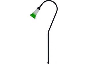 Dabmar Lighting LV114-B-EVERGREEN Brass Path, Walkway and Area Light with Tulip Glass Shade, Black Dabmar Lighting LV114-B-EVERGREEN Brass Path, Walkway and Area Light with Tulip Glass Shade, Black
