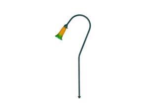 Dabmar Lighting LV114-G-JUNGLE Brass Path, Walkway and Area Light with Tulip Glass Shade, Green Dabmar Lighting LV114-G-JUNGLE Brass Path, Walkway and Area Light with Tulip Glass Shade, Green