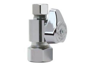 BrassCraft G2CR14X C1 .5 in. NOM Comp Inlet x .38 in. OD Comp Outlet Chrome Plated Brass .25-Turn Straight Valve BrassCraft G2CR14X C1 .5 in. NOM Comp Inlet x .38 in. OD Comp Outlet Chrome Plated Brass .25-Turn Straight Valve