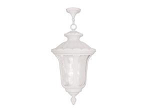 Livex Lighting 7865-03 Outdoor Chain Hang - White Livex Lighting 7865-03 Outdoor Chain Hang - White
