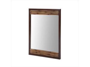 Xylem Group M-BAMBU-26DB Bambu 36 in. x 26 in. Poplar Framed Wall Mirror in Dark Bamboo Xylem Group M-BAMBU-26DB Bambu 36 in. x 26 in. Poplar Framed Wall Mirror in Dark Bamboo
