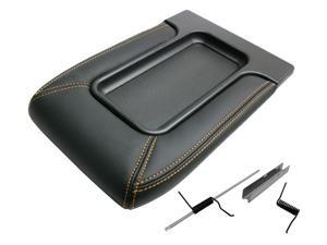 IPCW BB105 Front Jumper Seat Center Console Lid Black with Gold Color Stitching Accent 02-05 Avalanche 99-06 Silverado/Sierra/Suburban/Tahoe/Yukon/XL IPCW BB105 Front Jumper Seat Center Console Lid Black with Gold Color Stitching Accent 02-05 Avalanche 99-06 Silverado/Sierra/Suburban/Tahoe/Yukon/XL