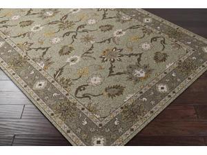 Surya Rug CAE1126-4RD 4 ft. Round Black and Gray Hand Tufted Area Rug Surya Rug CAE1126-4RD 4 ft. Round Black and Gray Hand Tufted Area Rug