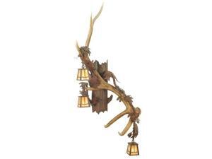 Meyda 82835 Elk Horn 3 Light Vertical Right Wall Sconce Meyda 82835 Elk Horn 3 Light Vertical Right Wall Sconce