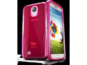 iSkin CLROS4-PK3 Claro Clear Hard With Soft Case For Samsung Galaxy 4, Pink iSkin CLROS4-PK3 Claro Clear Hard With Soft Case For Samsung Galaxy 4, Pink