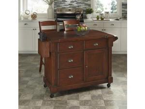 Home Styles 5520-958 The Aspen Collection Kitchen Cart and Two Stools Home Styles 5520-958 The Aspen Collection Kitchen Cart and Two Stools