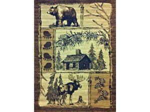 Nature 6570 Red 2.5 ft. x 7.25 ft. Lodge Area Rug Nature 6570 Red 2.5 ft. x 7.25 ft. Lodge Area Rug