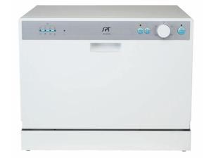 SUNPENTOWN SD-2202W SPT 6 Place Setting White Countertop Dishwasher with Delay Start SUNPENTOWN SD-2202W SPT 6 Place Setting White Countertop Dishwasher with Delay Start
