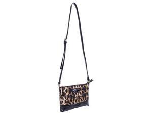 Parinda 11207 CARA Quilted Faux Leather Crossbody Bag - Leopard Parinda 11207 CARA Quilted Faux Leather Crossbody Bag - Leopard