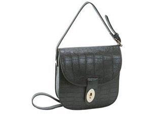 Parinda 11143 MAYA Textured Faux Leather Crossbody Bag - Grey Parinda 11143 MAYA Textured Faux Leather Crossbody Bag - Grey