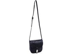 Parinda 11145 MAYA Textured Faux Leather Crossbody Bag - Black Parinda 11145 MAYA Textured Faux Leather Crossbody Bag - Black