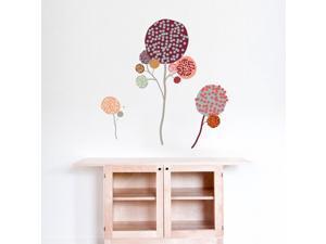 SPOT by ADzif S3332A06 Pompom Flowers, Wall Decal Color Print SPOT by ADzif S3332A06 Pompom Flowers, Wall Decal Color Print