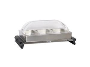 BroilKing NBS-3RT Professional Triple Buffet Server with Stainless Base and Rolltop Lid BroilKing NBS-3RT Professional Triple Buffet Server with Stainless Base and Rolltop Lid