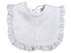 Raindrops 7800G Raindrops Satin Christening Celtic Embroidered Girl Bib Raindrops 7800G Raindrops Satin Christening Celtic Embroidered Girl Bib