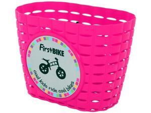 Firstbike Z5032 Attachable Pink Basket With Black Straps Firstbike Z5032 Attachable Pink Basket With Black Straps