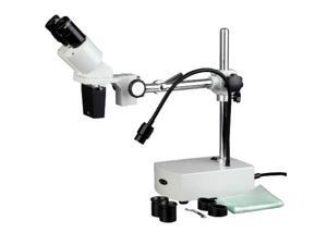 AmScope SE400-Z 10X-20X LED Binocular Stereo Microscope Boom Arm AmScope SE400-Z 10X-20X LED Binocular Stereo Microscope Boom Arm