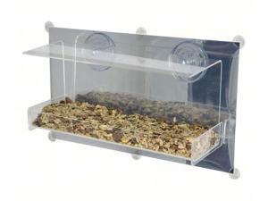 Songbird Essentials SE973 Clear View Deluxe Open Diner Mirrored Window Feeder Songbird Essentials SE973 Clear View Deluxe Open Diner Mirrored Window Feeder