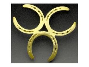 Mayer Mill Brass 3 Horseshoe Trivet Mayer Mill Brass 3 Horseshoe Trivet