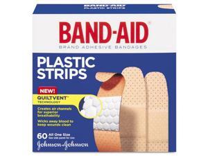 Johnson & Johnson 100563500 Plastic Adhesive Bandages, 3/4 x 3, 60/Box Johnson & Johnson 100563500 Plastic Adhesive Bandages, 3/4 x 3, 60/Box