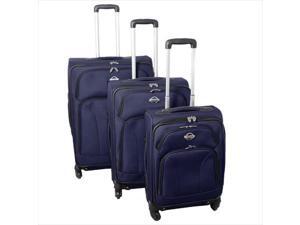 Transworld 736300-NAVY Expandable 360 Degree Spinner Upright Luggage Set, Navy - 3 Piece Transworld 736300-NAVY Expandable 360 Degree Spinner Upright Luggage Set, Navy - 3 Piece