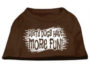 Mirage Pet Products 51-125 LGBR Dirty Dogs Screen Print Shirt Brown Lg - 14 Mirage Pet Products 51-125 LGBR Dirty Dogs Screen Print Shirt Brown Lg - 14