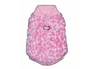 Hip Doggie HD-7PCV-XS Extra Small Pink Cheetah Mink Sweater Vest Hip Doggie HD-7PCV-XS Extra Small Pink Cheetah Mink Sweater Vest