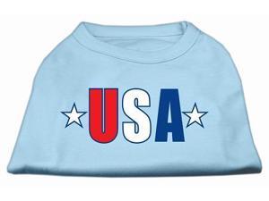 Mirage Pet Products 51-134 LGBBL USA Star Screen Print Shirt Baby Blue Lg - 14 Mirage Pet Products 51-134 LGBBL USA Star Screen Print Shirt Baby Blue Lg - 14