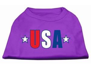Mirage Pet Products 51-134 LGPR USA Star Screen Print Shirt Purple Lg - 14 Mirage Pet Products 51-134 LGPR USA Star Screen Print Shirt Purple Lg - 14