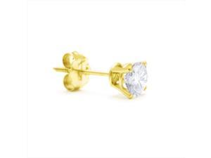 SuperJeweler 14K 0.75 Ct. Classic Single Diamond Stud Earring - Yellow Gold SuperJeweler 14K 0.75 Ct. Classic Single Diamond Stud Earring - Yellow Gold