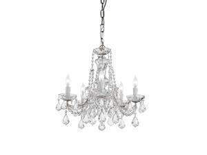 Crystorama Lighting 4476-CH-CL-S Maria Theresa Collection Chandelier - Polished Chrome Crystorama Lighting 4476-CH-CL-S Maria Theresa Collection Chandelier - Polished Chrome