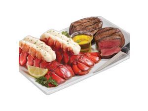Lobster Gram M4FM2 Two 4-5 oz. Maine Lobster Tails & Two 6 0z. Filet Mignon Steaks Lobster Gram M4FM2 Two 4-5 oz. Maine Lobster Tails & Two 6 0z. Filet Mignon Steaks
