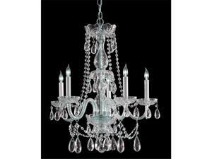 Crystorama Lighting 1125-CH-CL-S Traditional Crystal Collection Chandelier - Polished Chrome Crystorama Lighting 1125-CH-CL-S Traditional Crystal Collection Chandelier - Polished Chrome