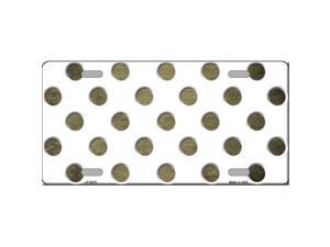 Smart Blonde LP-6970 Gold White Dots Oil Rubbed Metal Novelty License Plate Smart Blonde LP-6970 Gold White Dots Oil Rubbed Metal Novelty License Plate