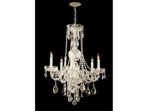 Crystorama Lighting 1115-PB-CL-SAQ Traditional Crystal Collection Chandelier - Polished Brass Crystorama Lighting 1115-PB-CL-SAQ Traditional Crystal Collection Chandelier - Polished Brass