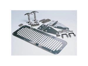 SMITTY BILT 7499 1976-1995 Jeep Complete Hood Kit - Silver SMITTY BILT 7499 1976-1995 Jeep Complete Hood Kit - Silver