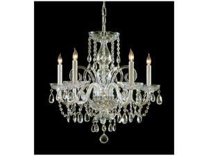 Crystorama Lighting 1005-PB-CL-S Traditional Crystal Collection Chandelier - Polished Brass Crystorama Lighting 1005-PB-CL-S Traditional Crystal Collection Chandelier - Polished Brass